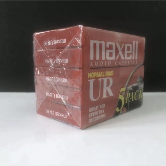 New Sealed 15p. Maxell UR 90 Blank Audio Cassette Tape Normal Bias IEC Type I - Picture 4 of 12